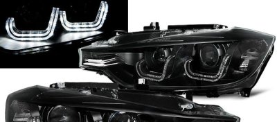 Кристални фарове за BMW F30  (2011+) - за фабричен ксенон
