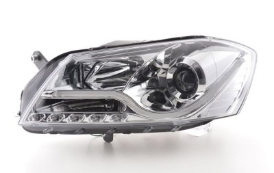 Кристални фарове VW PASSAT B7 (2010-2014)  - хром