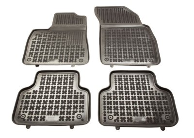 Гумени стелки за Audi Q7 (2015+) - 7 seats, designed to two rows of seats - тип леген