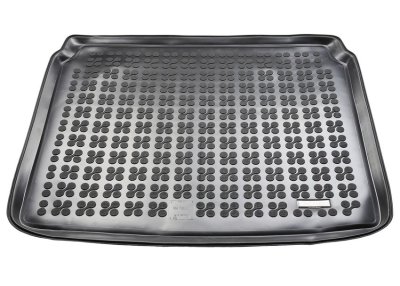 Гумена стелка за багажник за Volkswagen Tiguan (2007 - 2015) 5 seats, with a tool set located in the trunk / with small spare ti