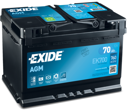 стартов акумулатор EXIDE EK700